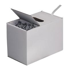 Spenderbox mit Textilkraftband und Schnallen 